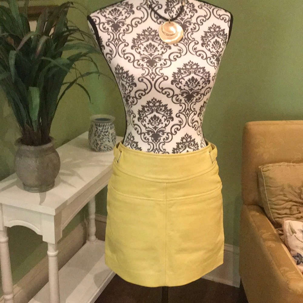 Coach leather skirt